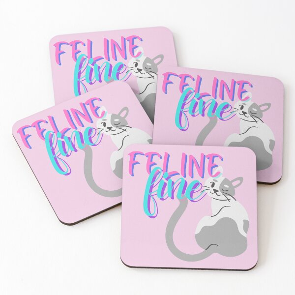 Item preview, Feelin’ fine today, cute cat designed and sold by 1DaisyChainLane.