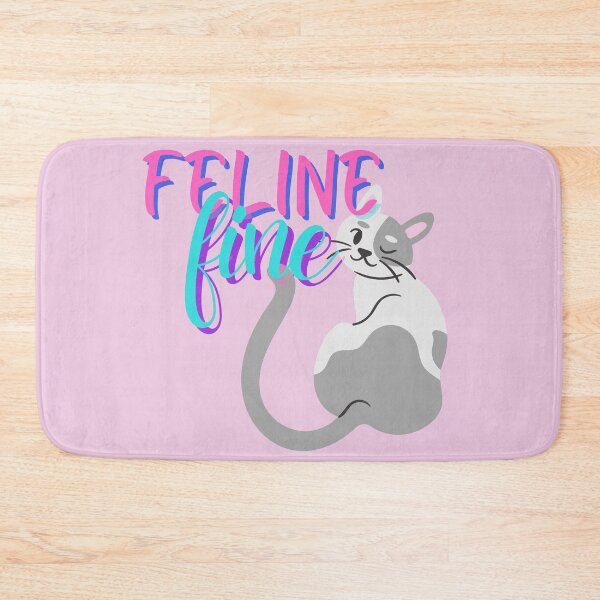 Item preview, Feelin’ fine today, cute cat designed and sold by 1DaisyChainLane.