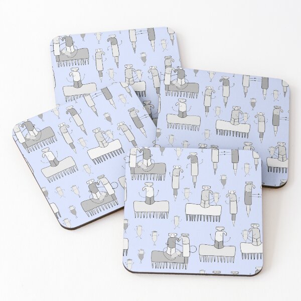 Item preview, Research Lab World in Grey on Blue designed and sold by fogoosherie.
