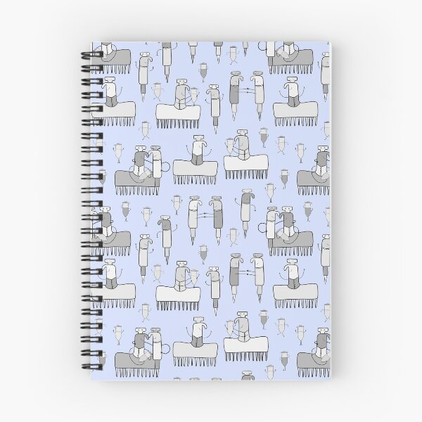 Item preview, Research Lab World in Grey on Blue designed and sold by fogoosherie.