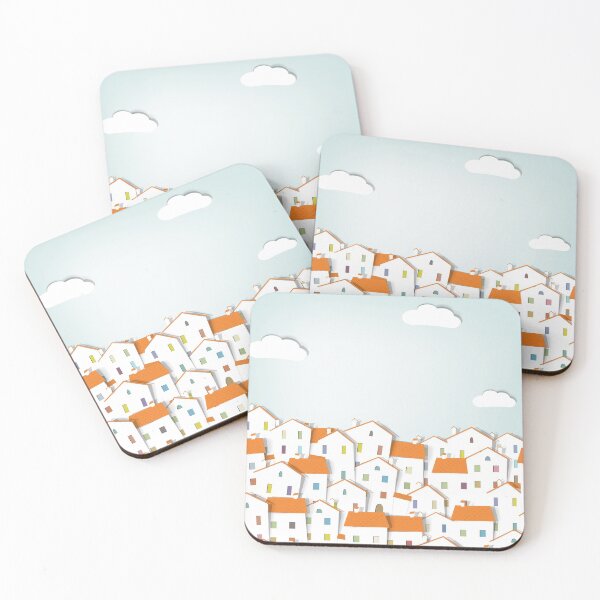 Item preview, Fun Little City of Houses designed and sold by ladypennyface.