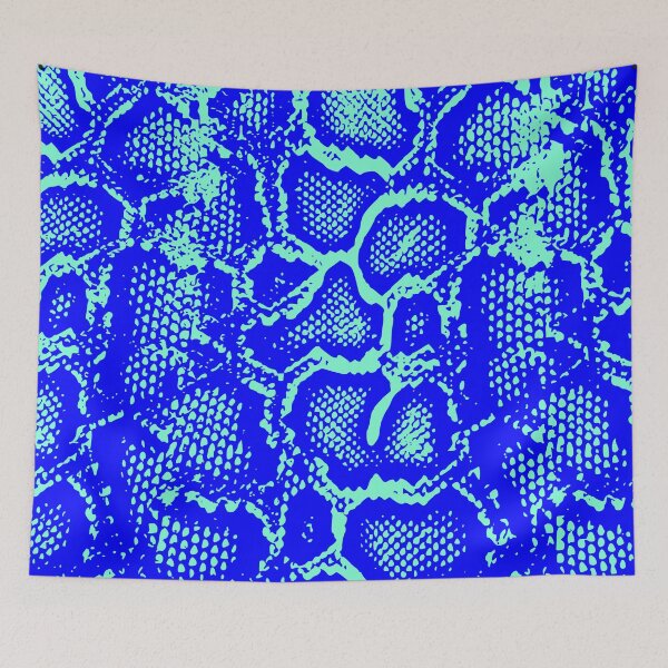 Item preview, Blue and Aquamarine Python Skin Design designed and sold by DesignFantazia.