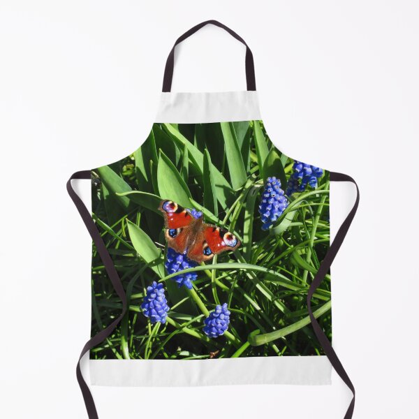 Item preview, Peacock Butterfly and Grape Hyacinths designed and sold by wiggyofipswich.