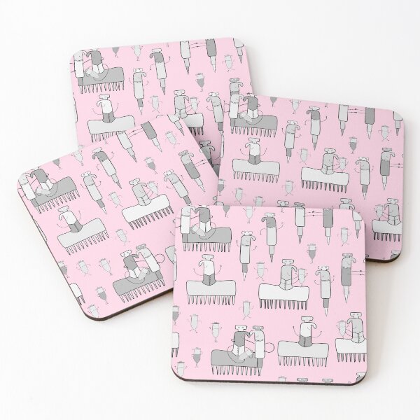 Item preview, Research Lab World in Grey on Pink designed and sold by fogoosherie.