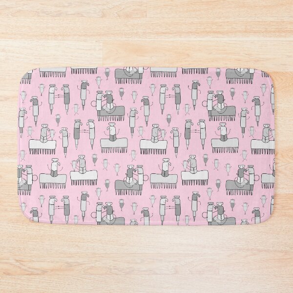 Item preview, Research Lab World in Grey on Pink designed and sold by fogoosherie.