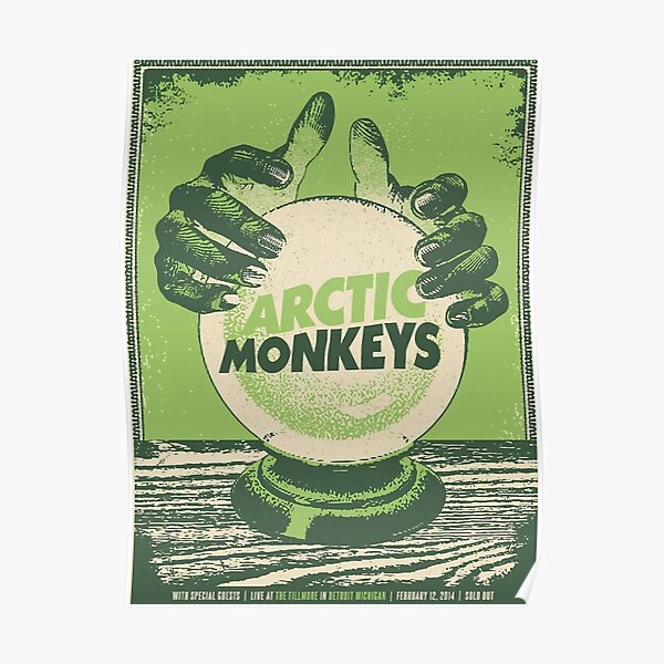 Monos de globo de mano Póster