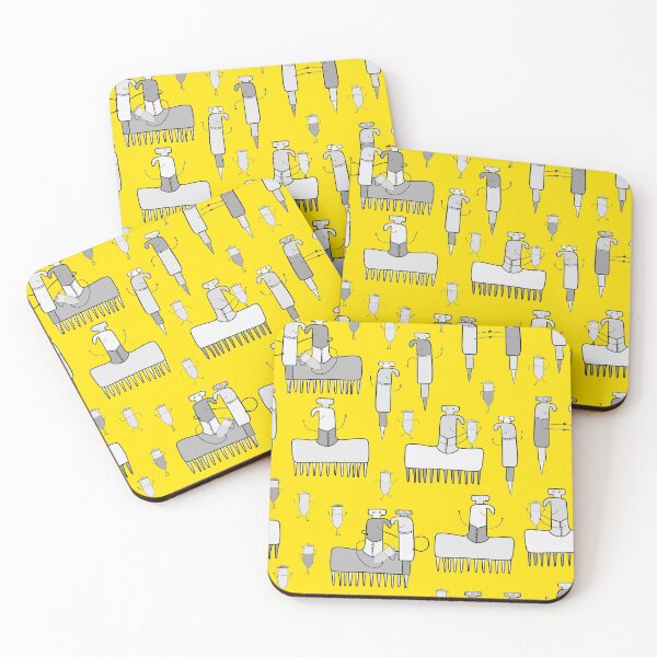 Item preview, Research Lab World in Grey on Yellow designed and sold by fogoosherie.