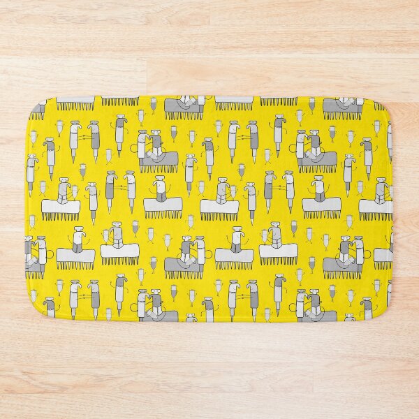 Item preview, Research Lab World in Grey on Yellow designed and sold by fogoosherie.