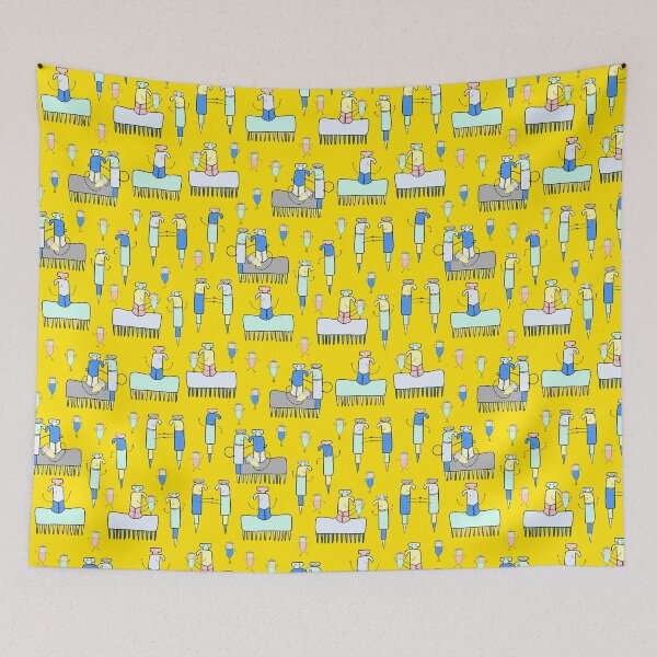 Item preview, Research Lab World in Yellow designed and sold by fogoosherie.