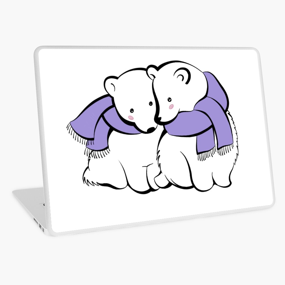 Gift Sticker : For Baby Girl Polar Bear Drawing Cute Sweet Art Print Kid  Child