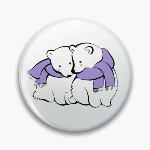 Artikelvorschau, Niedlicher Eisbärenaufkleber, niedlicher Eisbär-Telefonkasten, niedliche Eisbären, Cartoon-Eisbären, Bären mit Schals, Winterbären, entworfen und verkauft von LoveYourselfCreative.