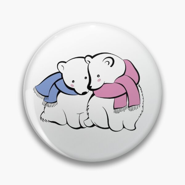 Artikelvorschau, Niedlicher Eisbärenaufkleber, niedlicher Eisbär-Telefonkasten, niedliche Eisbären, Cartoon-Eisbären, Bären mit Schals, Winterbären, entworfen und verkauft von LoveYourselfCreative.