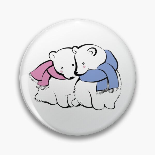 Artikelvorschau, Niedlicher Eisbärenaufkleber, niedlicher Eisbär-Telefonkasten, niedliche Eisbären, Cartoon-Eisbären, Bären mit Schals, Winterbären, entworfen und verkauft von LoveYourselfCreative.