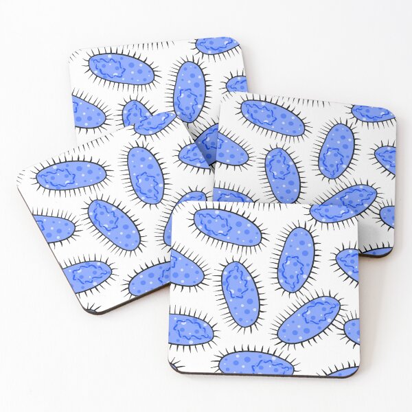 Item preview, Cute E coli Bacteria in Gzhel designed and sold by fogoosherie.