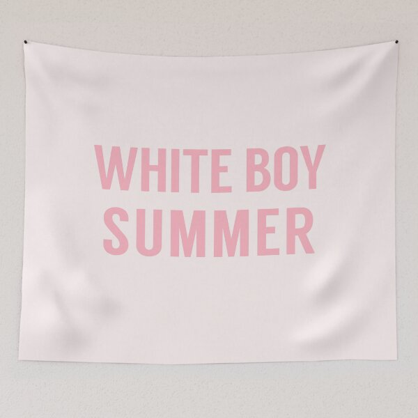 Item preview, White Boy Summer in Pastel Pink designed and sold by tinyteacups.