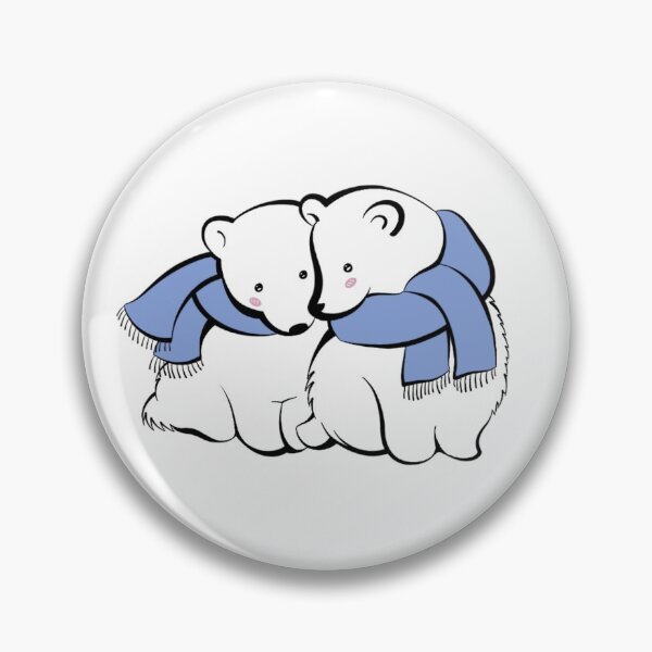 Artikelvorschau, Niedlicher Eisbärenaufkleber, niedlicher Eisbär-Telefonkasten, niedliche Eisbären, Cartoon-Eisbären, Bären mit Schals, Winterbären, entworfen und verkauft von LoveYourselfCreative.