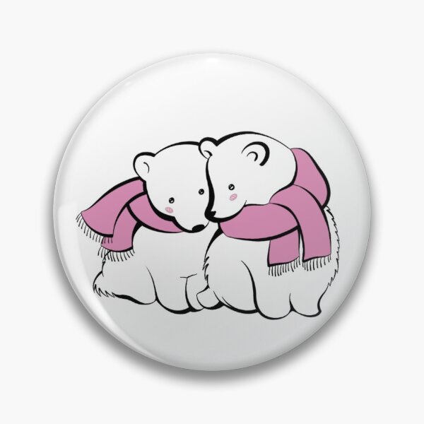 Artikelvorschau, Niedlicher Eisbärenaufkleber, niedlicher Eisbär-Telefonkasten, niedliche Eisbären, Cartoon-Eisbären, Bären mit Schals, Winterbären, entworfen und verkauft von LoveYourselfCreative.