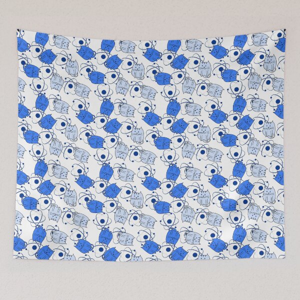 Item preview, Copy of Schrodinger's Cat in Gzhel designed and sold by fogoosherie.