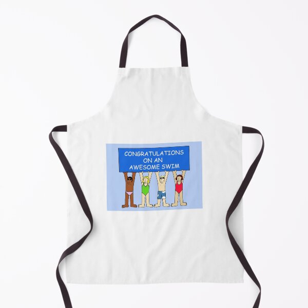 Item preview, Congratulations on an Awesome Swim Cartoon Children designed and sold by KateTaylor.