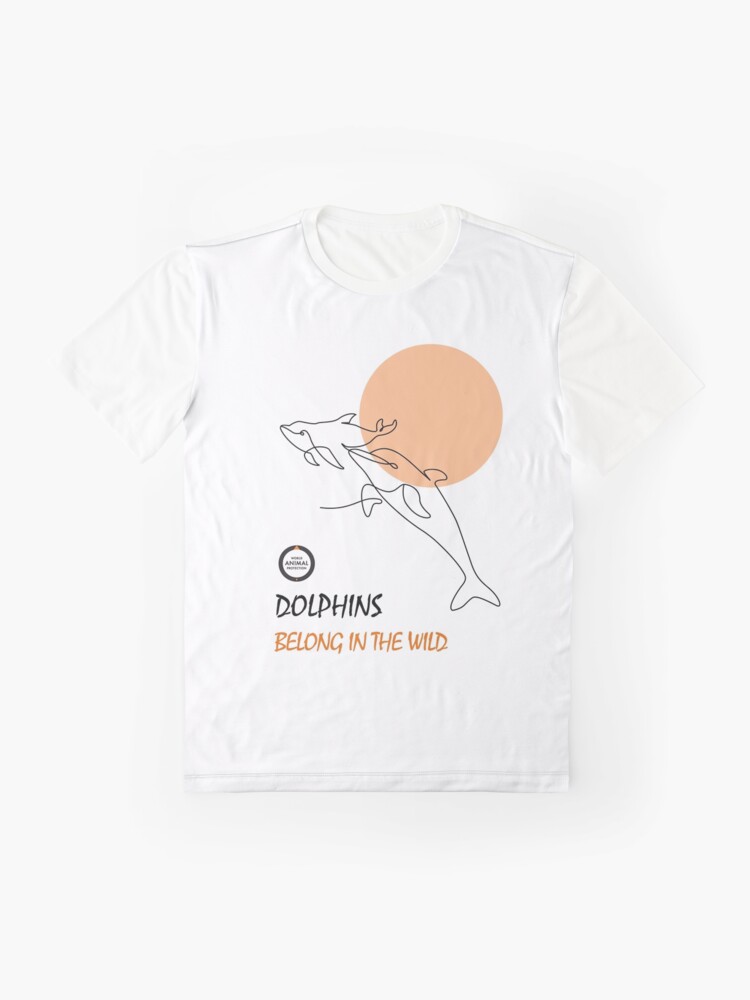 Alternate view of Dolphins belong in the wild Graphic T-Shirt