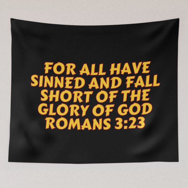Item preview, Bible Verse Romans 3:23 designed and sold by Prayingwarrior.