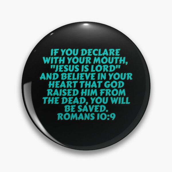 Item preview, Bible Verse Romans 10:9 designed and sold by Prayingwarrior.