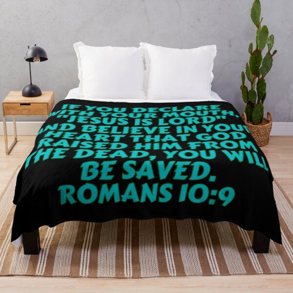 Item preview, Bible Verse Romans 10:9 designed and sold by Prayingwarrior.