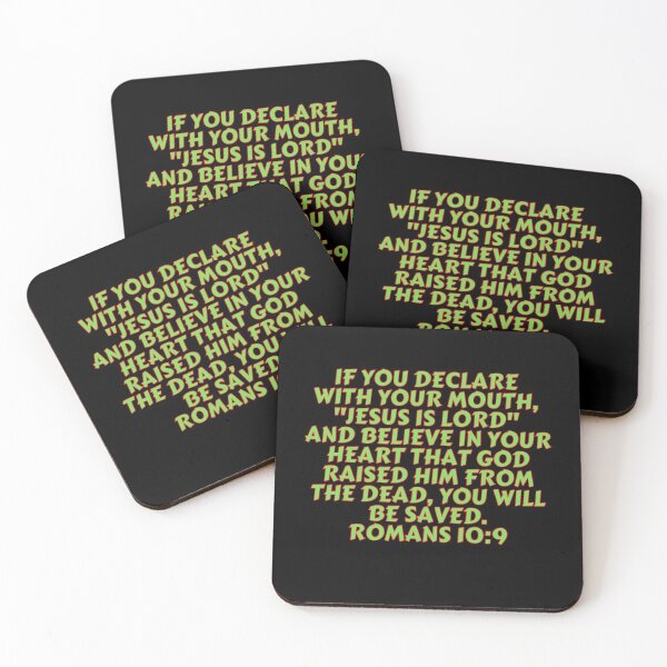 Item preview, Bible Verse Romans 10:9 designed and sold by Prayingwarrior.