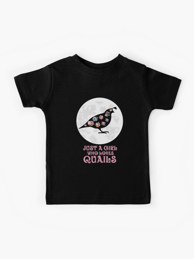 Quail Quail Breeding Pygmy Quail Girl Gift Kids T-Shirt