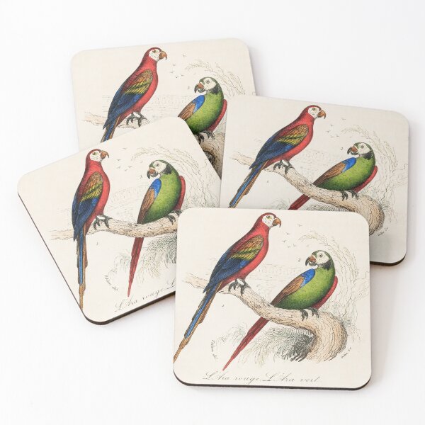Item preview, Vintage Parrot art / Two Parrots  designed and sold by The Mad Hermit.