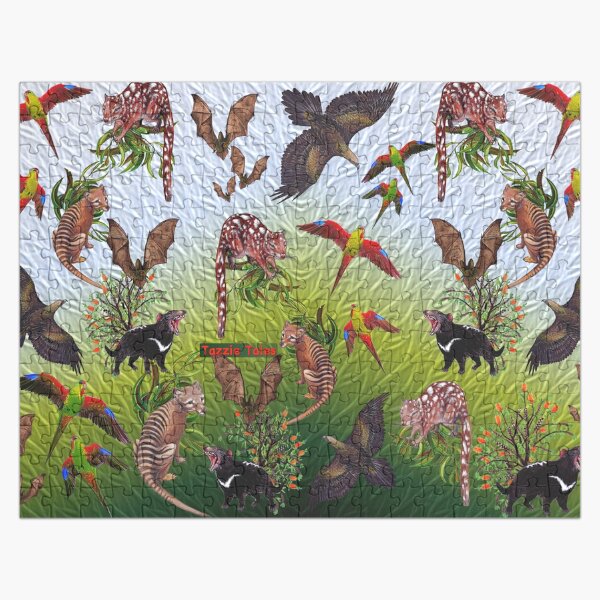 TAZZIE TALES OF: Sassafras Creek Valley (Variations) tasmanianartist Jigsaw Puzzle