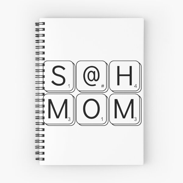 Item preview, Stay At Home Mom (SAHM) - S@H Mom Word Game (Black Printed Design) designed and sold by modernfamgear.
