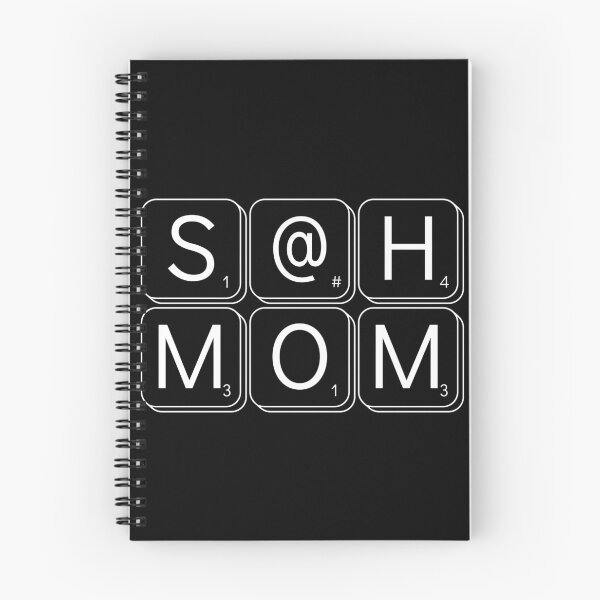 Item preview, Stay At Home Mom (SAHM) - S@H Mom Word Game (White Printed Design) designed and sold by modernfamgear.
