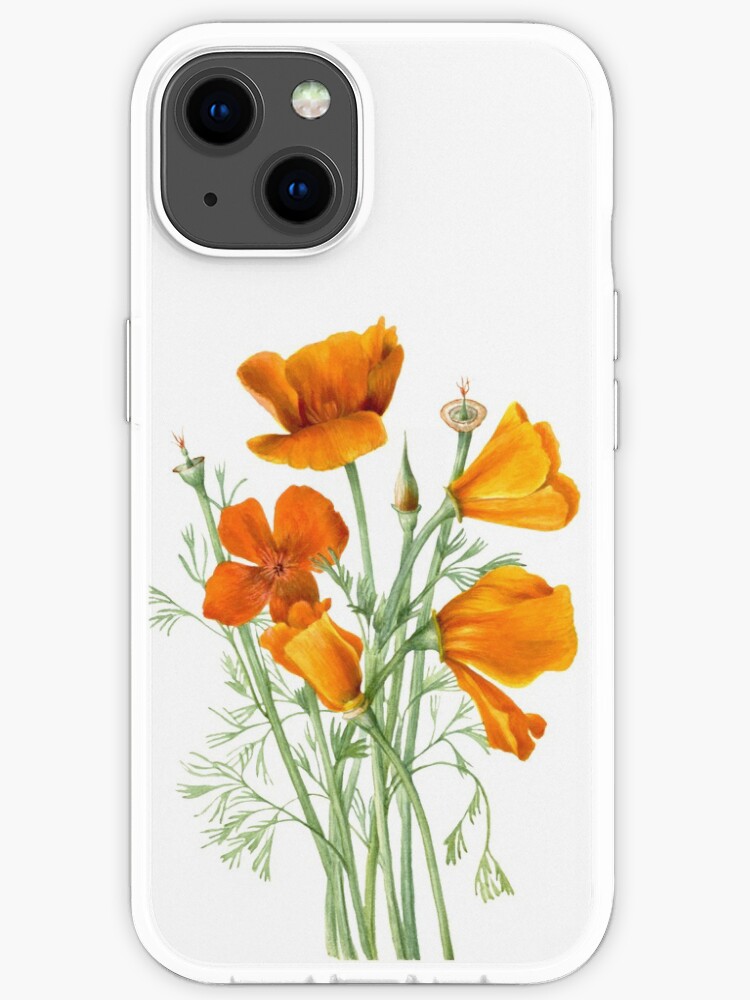 California Poppy Flower Iphone Case For Sale By Joyforu Redbubble