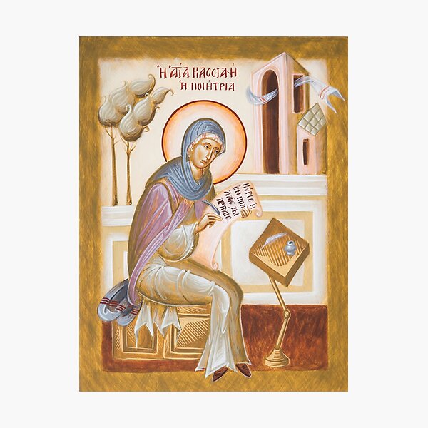 Item preview, St Kassiani the Hymnographer designed and sold by ikonographics.