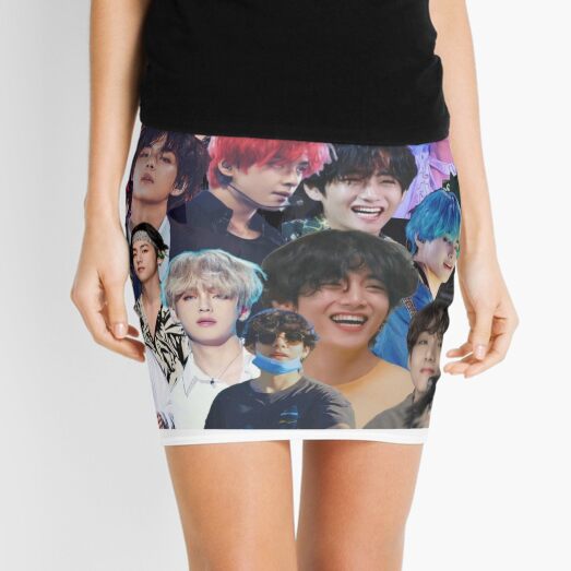 Bts Tae Mini Skirt for Sale by BlastVapy