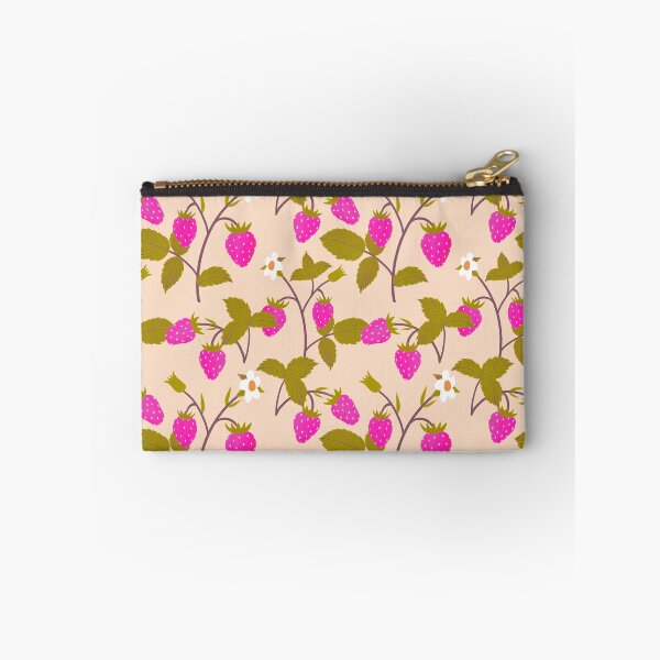 Item preview, Fuchsia Strawberry Repeat Pattern designed and sold by suwarnaadi.