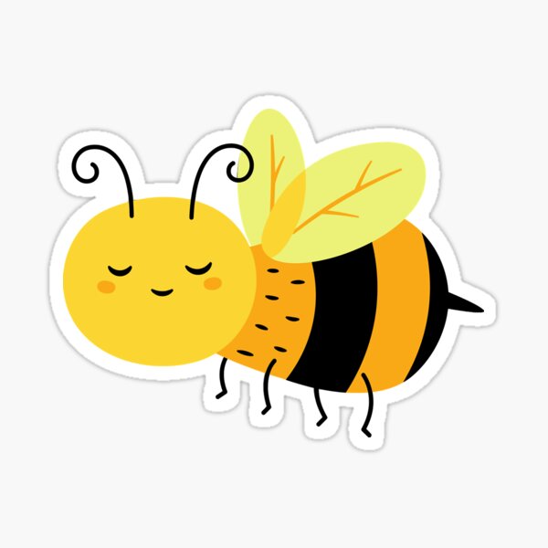 Item preview, Another Happy bee Sticker designed and sold by FrewinMason.