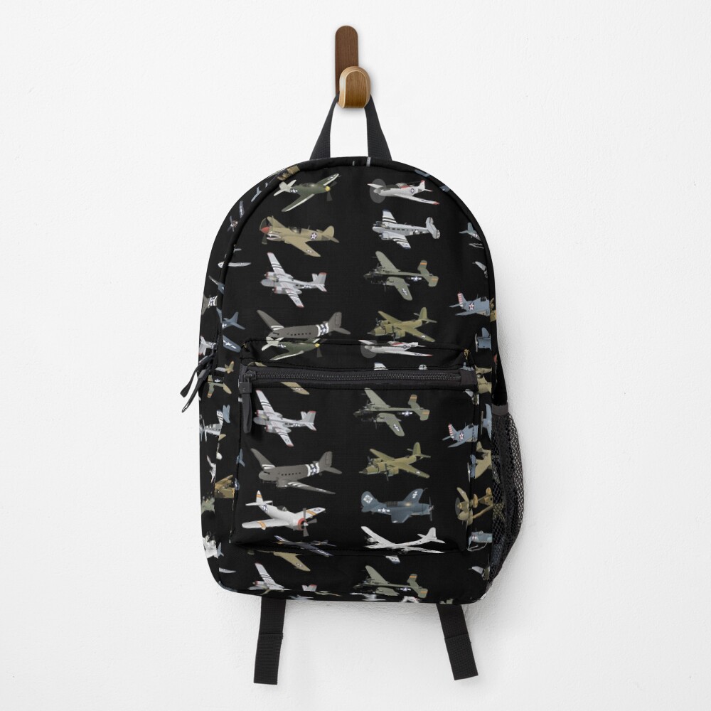 Various American WW2 Airplanes Backpack