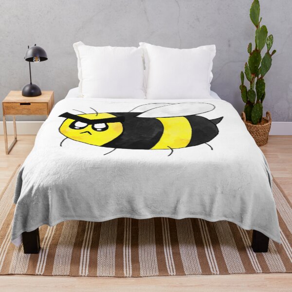 Item preview, Another Grumpy Bee Sticker designed and sold by FrewinMason.