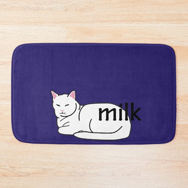 Item preview, white cat milk design, lovely cat. designed and sold by dadamda.