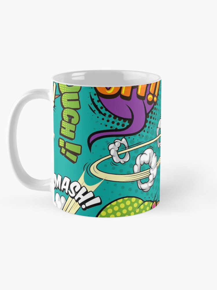 Thumbnail 5 of 6, Coffee Mug, Comic Pattern designed and sold by EVERTEESLOVER.
