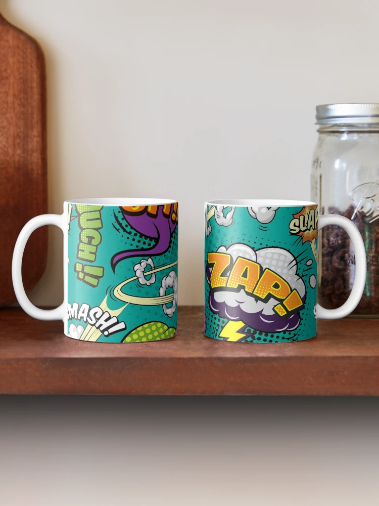 Thumbnail 2 of 6, Coffee Mug, Comic Pattern designed and sold by EVERTEESLOVER.