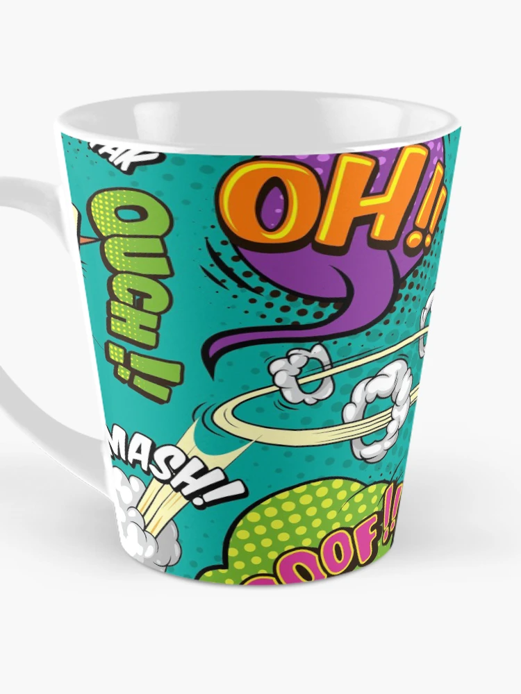 Thumbnail 3 of 4, Coffee Mug, Comic Pattern designed and sold by EVERTEESLOVER.
