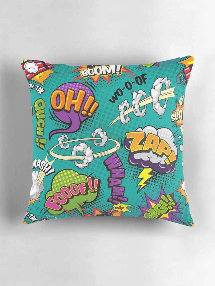Thumbnail 3 of 4, Pillow, Comic Pattern designed and sold by EVERTEESLOVER.