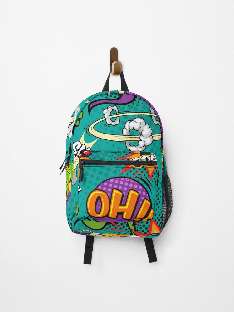 Thumbnail 1 of 3, Backpack, Comic Pattern designed and sold by EVERTEESLOVER.