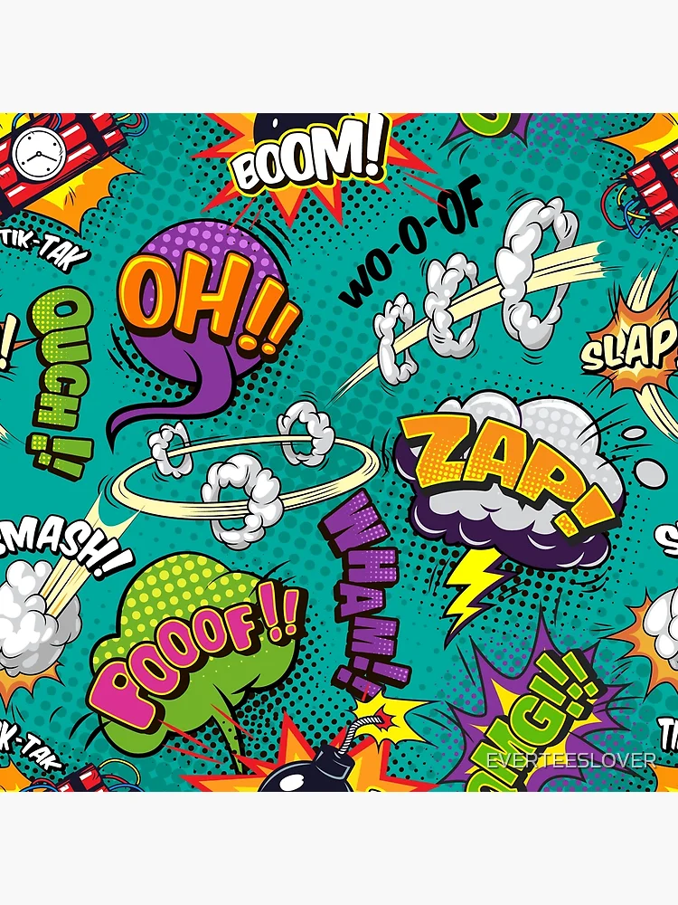 Thumbnail 3 of 3, Poster, Comic Pattern designed and sold by EVERTEESLOVER.