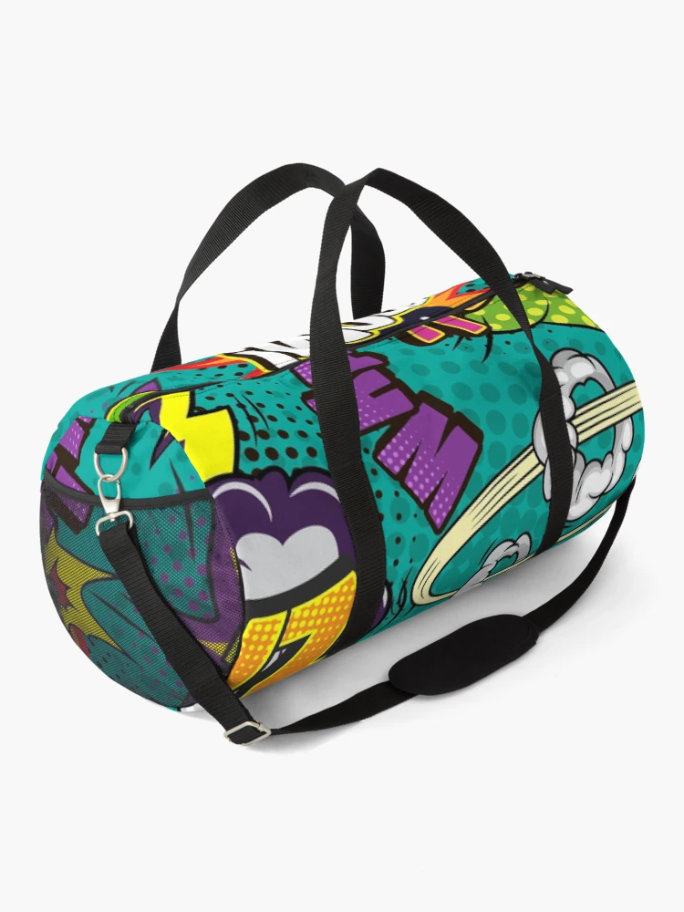 Thumbnail 2 of 3, Duffle Bag, Comic Pattern designed and sold by EVERTEESLOVER.