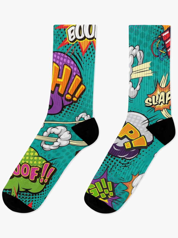 Thumbnail 1 of 5, Socks, Comic Pattern designed and sold by EVERTEESLOVER.