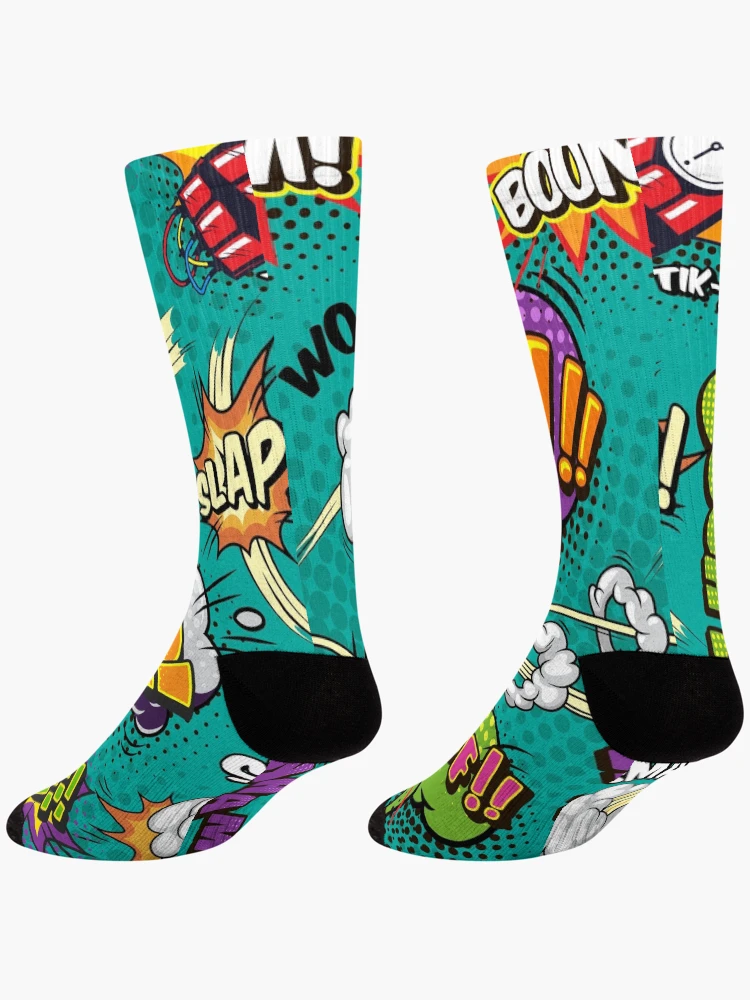 Thumbnail 4 of 5, Socks, Comic Pattern designed and sold by EVERTEESLOVER.
